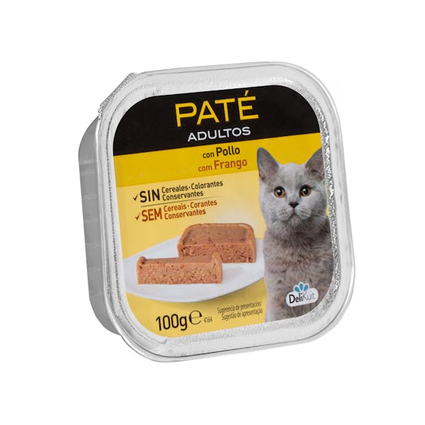 Paté gato adulto Delikuit con pollo
