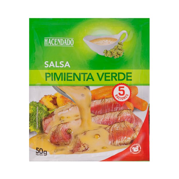 Salsa pimienta verde Hacendado