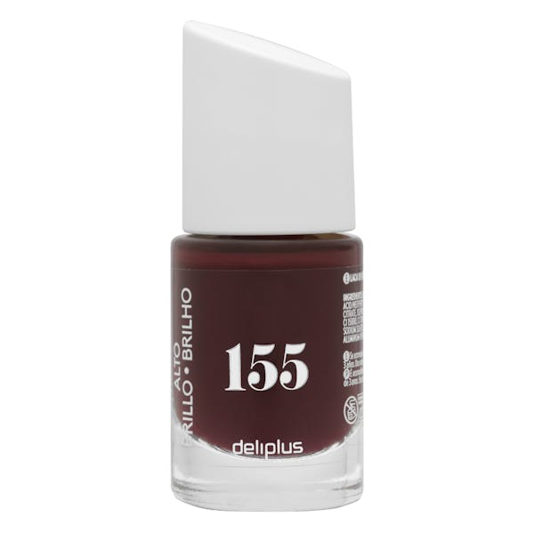 Laca de uñas alto brillo Deliplus 155 chocolate intenso