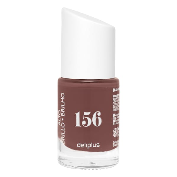 Laca de uñas alto brillo Deliplus 156 chocolate medio