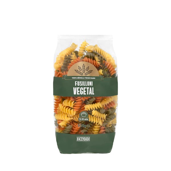 Pasta fusilloni vegetal Hacendado