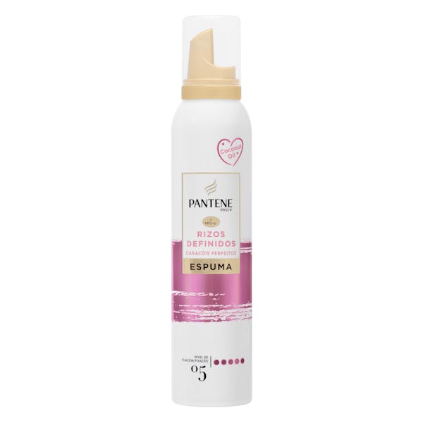 Espuma cabello rizos definidos Pantene fijación 5