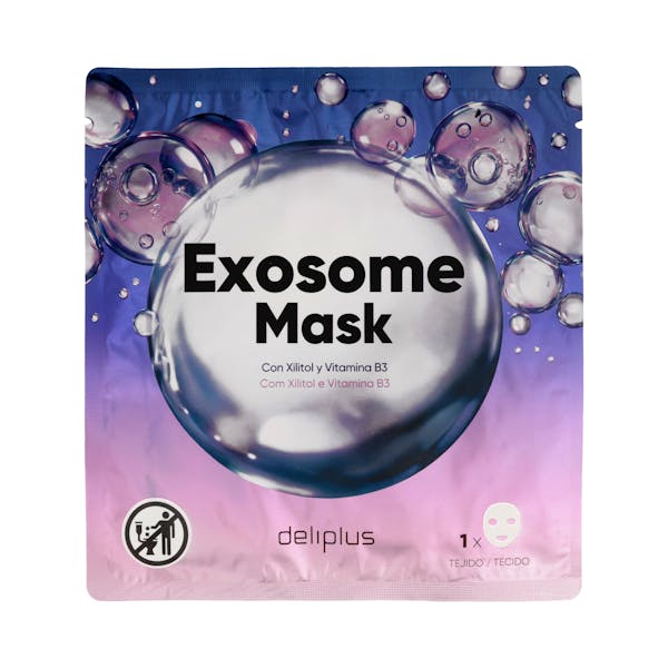 Mascarilla facial Exosome Mask Deliplus con xilitol y vitamina B3