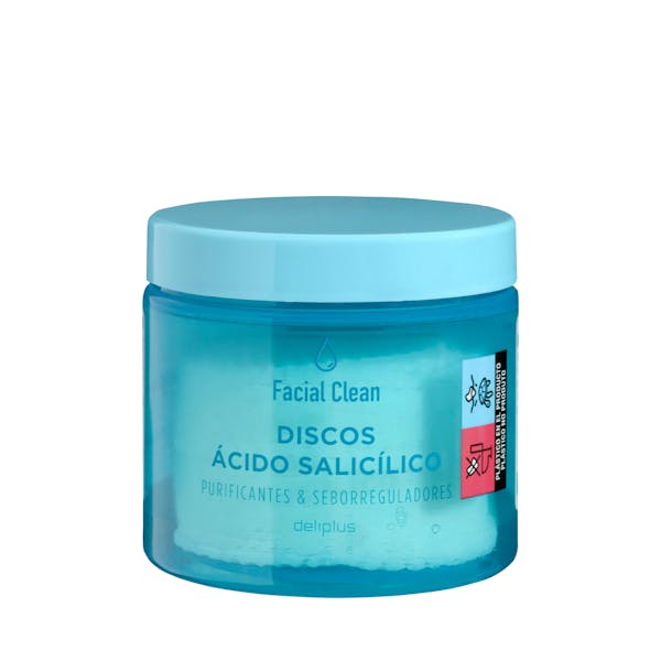 Discos ácido salicílico Deliplus Facial Clean purificantes y seborreguladores