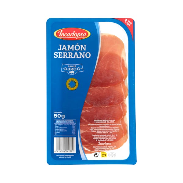 Jamón serrano Incarlopsa lonchas