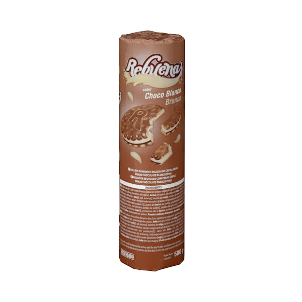 Galletas rebuenas Hacendado rellenas de chocolate blanco