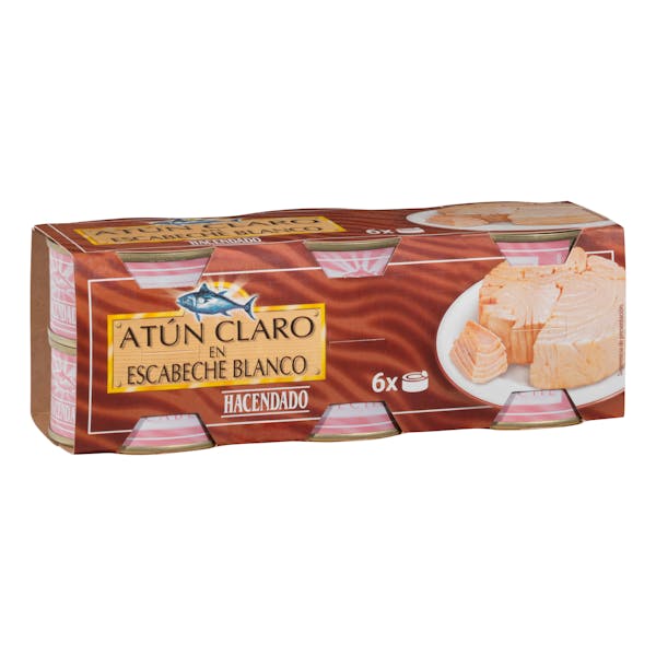 Atún claro en escabeche blanco Hacendado