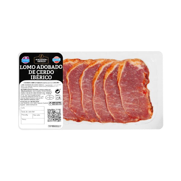 Filetes lomo de cerdo ibérico adobado