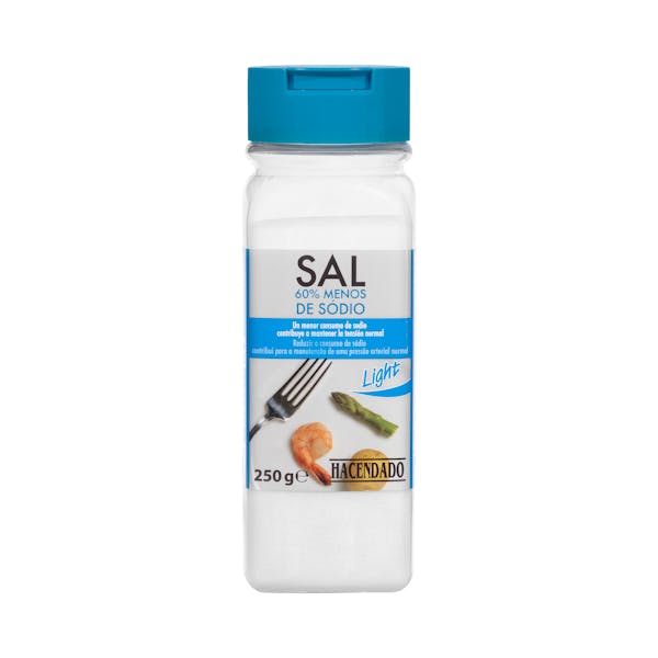 Sal 60% menos de sodio Hacendado