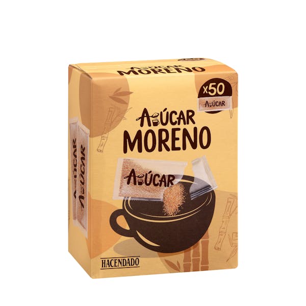 Azúcar moreno en sobres Hacendado