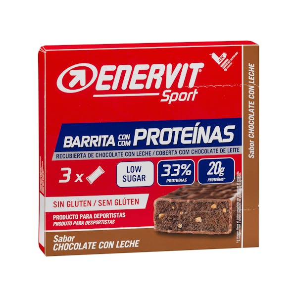 Barrita con proteínas sabor chocolate con leche Enervit Sport