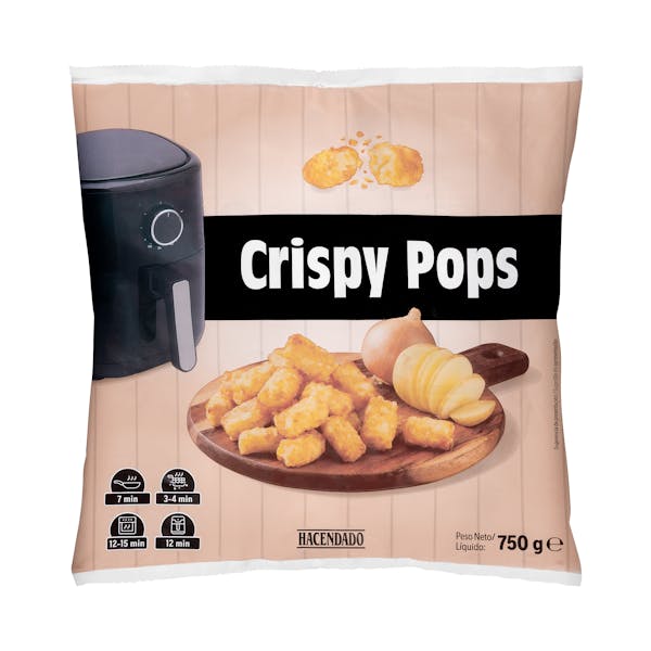Patatas prefritas Crispy Pops Hacendado congeladas