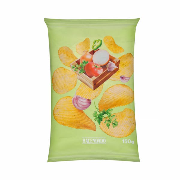 Patatas fritas onduladas sabor campestre Hacendado