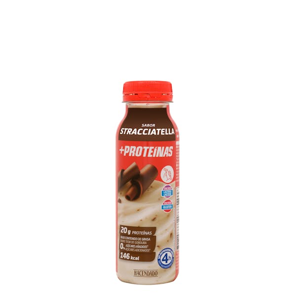 Bebida láctea sabor stracciatella +Proteínas Hacendado 0% azúcares añadidos 20 g proteínas