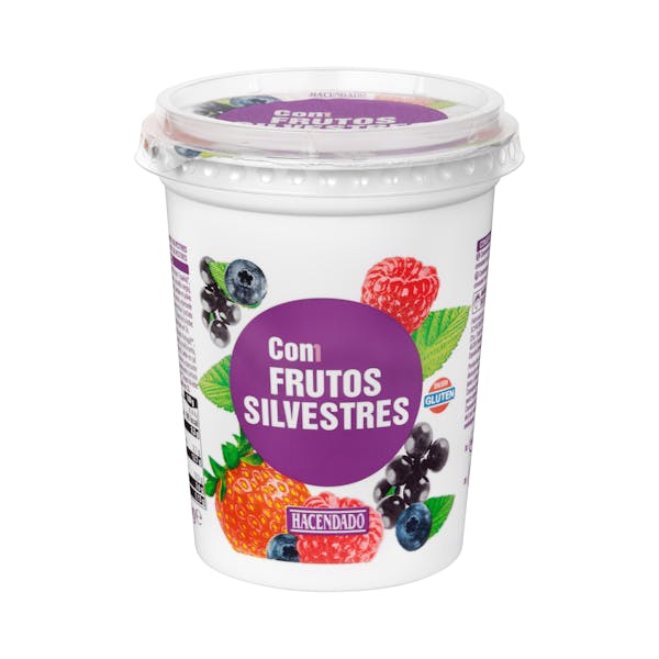 Yogur cremoso con frutos silvestres Hacendado