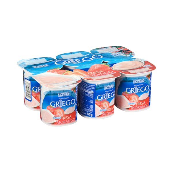 Yogur griego sabor fresa Hacendado