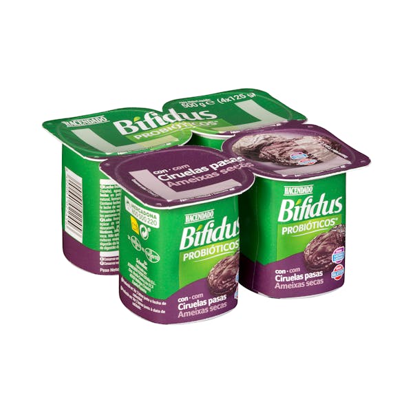 Bífidus con ciruelas pasas probióticos Hacendado