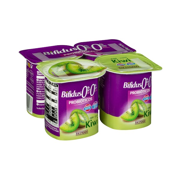 Bífidus con kiwi probióticos Hacendado 0% MG 0% azúcares añadidos