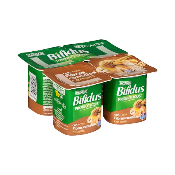 Bífidus con cereales y fibras probióticos Hacendado