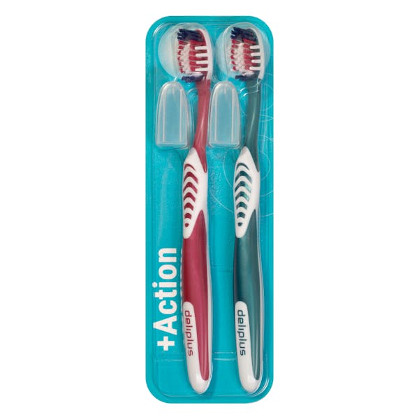 Cepillo dental Medio Deliplus + Action