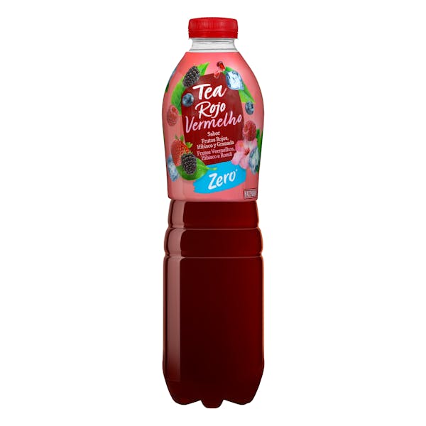 Refresco té rojo Zero Hacendado sabor frutos rojos, hibisco y granada