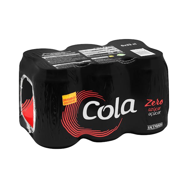 Refresco cola Hacendado zero azúcar