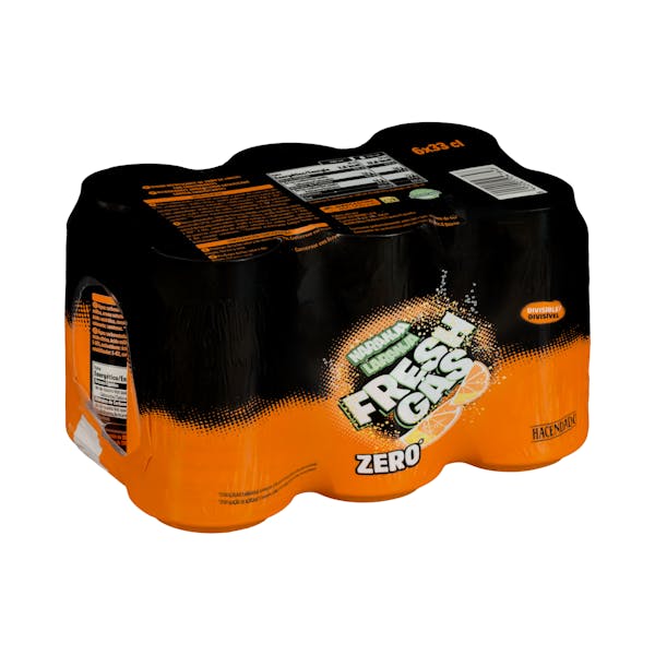 Refresco de naranja Hacendado zero fresh gas