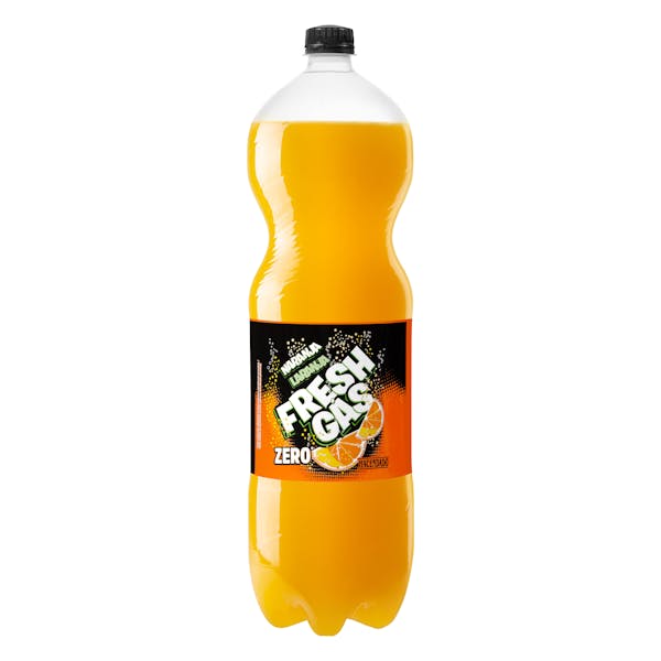 Refresco de naranja Hacendado zero fresh gas