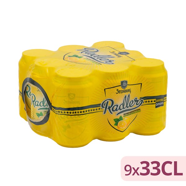 Cerveza Radler Steinburg con zumo natural de limón