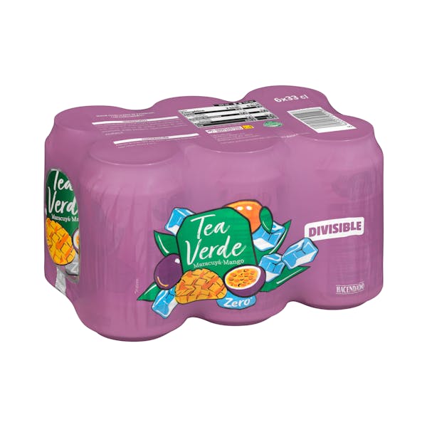 Refresco té verde Zero Hacendado sabor maracuyá y mango