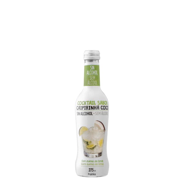 Cocktail sabor caipirinha coco sin alcohol Pi.omka con zumo de lima