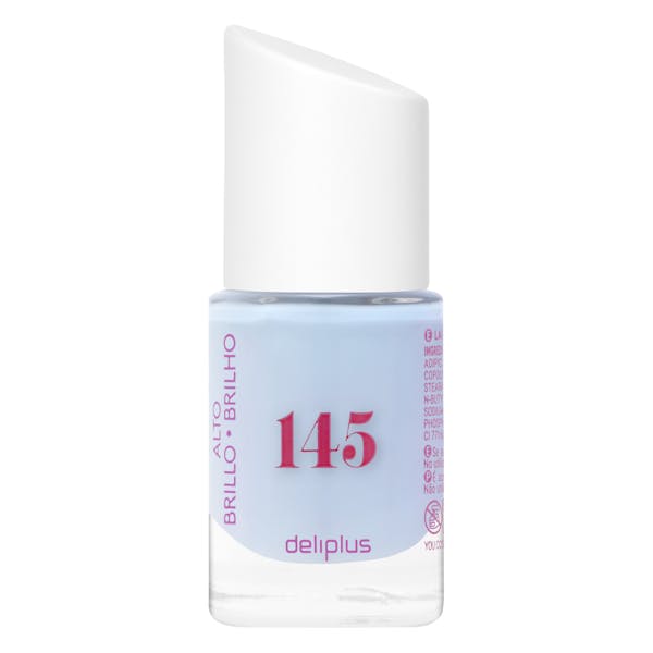 Laca de uñas alto brillo Deliplus 145 azul pastel
