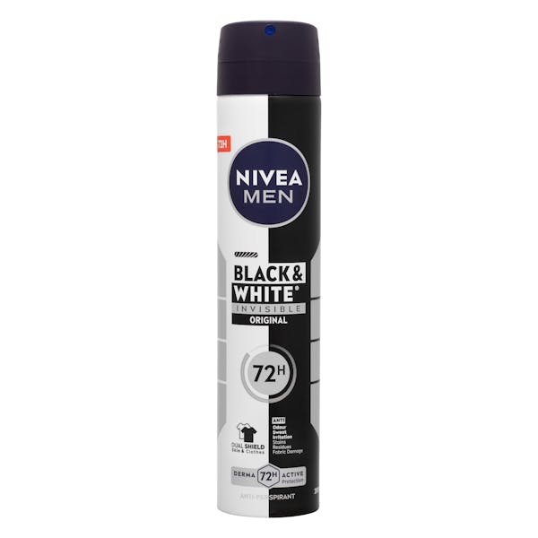 Desodorante invisible Black & White Nivea Men antitranspirante