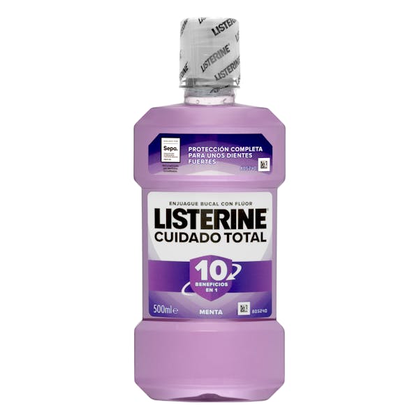 Enjuague bucal cuidado total Listerine menta