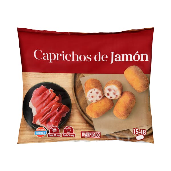 Croquetas caprichos de jamón Hacendado ultracongeladas