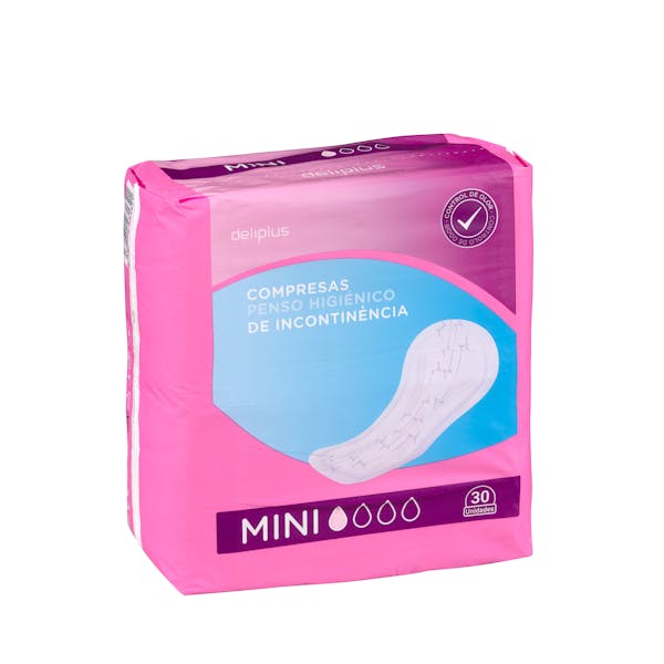 Compresa de incontinencia mini Deliplus sin alas