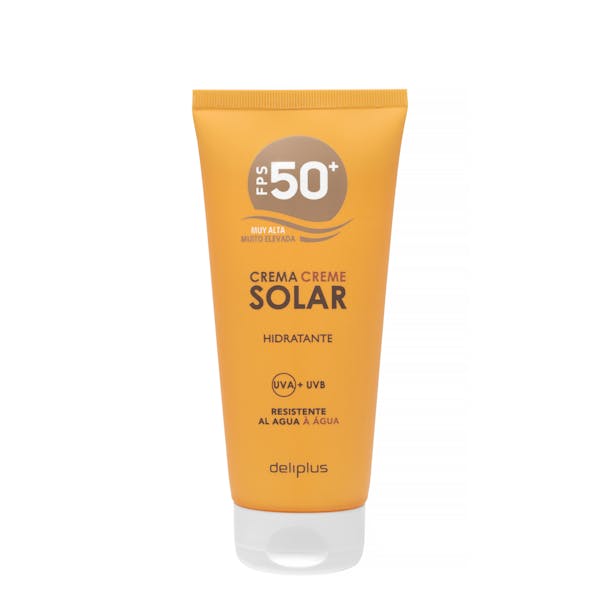 Crema protección solar Deliplus FPS 50+