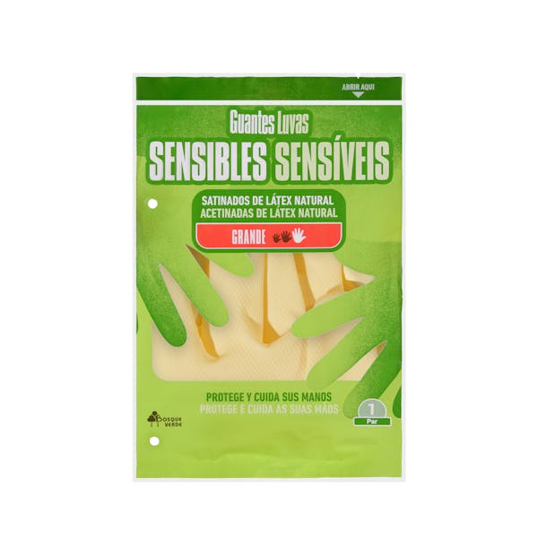 Guantes de látex Bosque Verde talla grande