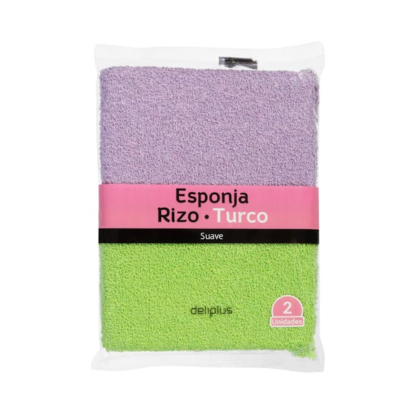 Esponja de baño rizo suave Deliplus