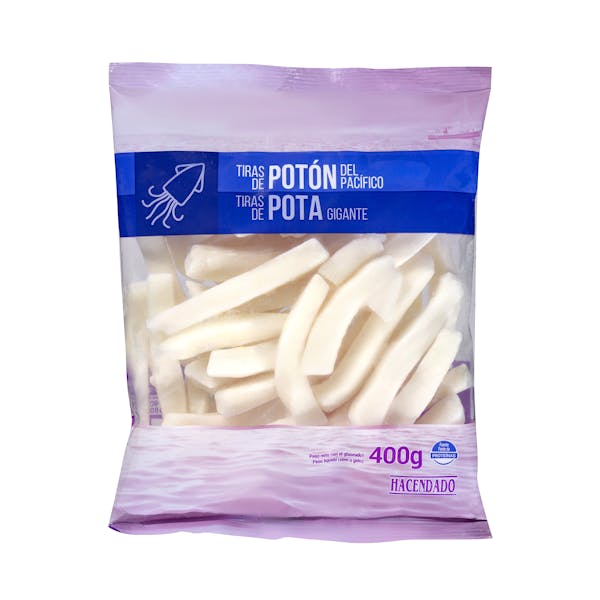 Tiras de potón del Pacífico Hacendado congeladas