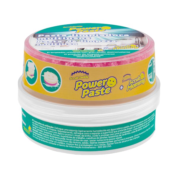 Pasta Piedra blanca multiusos Power Paste Scrub Daddy con estropajo Scrub Mommy
