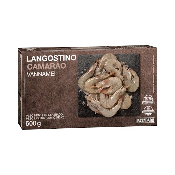 Langostino crudo Hacendado ultracongelado