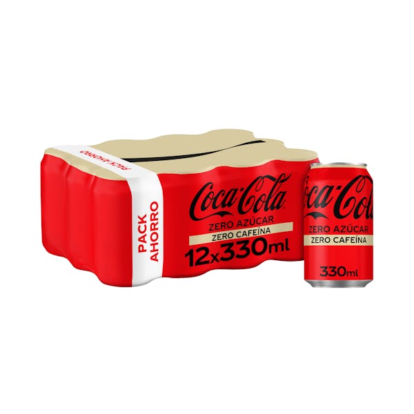 Refresco Coca-Cola zero azúcar zero cafeína