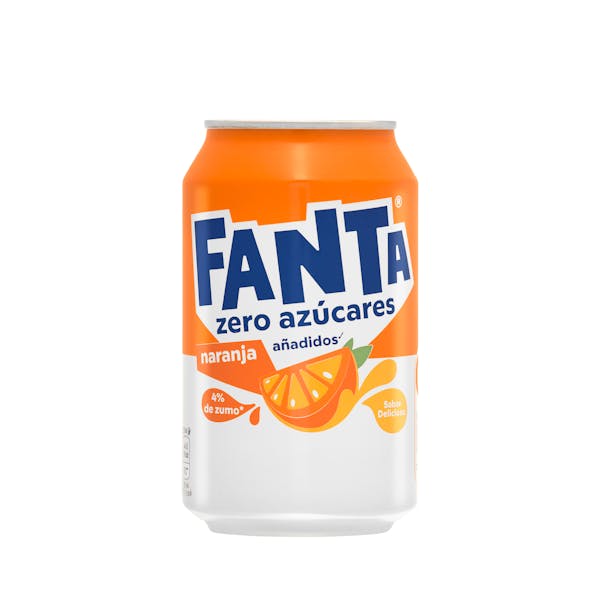 Refresco Fanta naranja zero azúcares añadidos