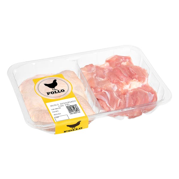 Muslos de pollo deshuesados con piel