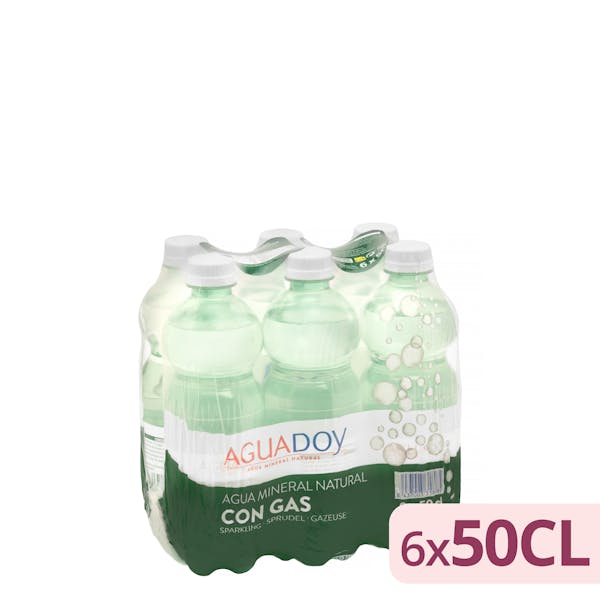 Agua mineral con gas pequeña Aguadoy