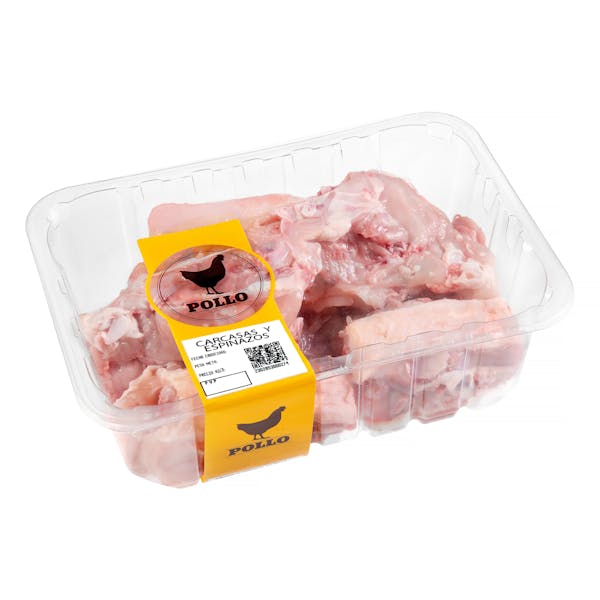 Carcasa y espinazo de pollo