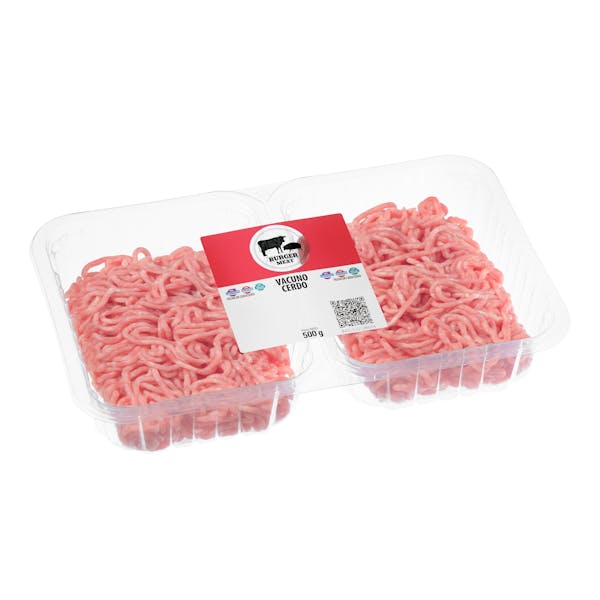 Preparado de carne picada vacuno y cerdo