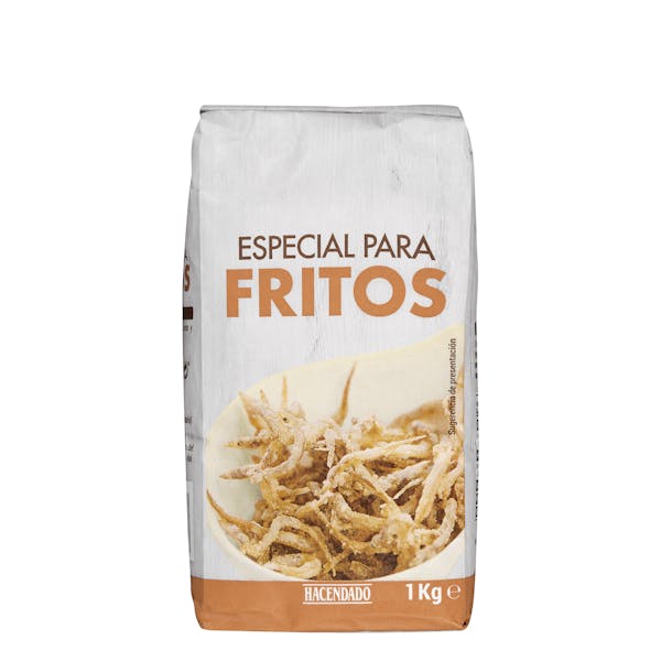 Harina semolosa de trigo Hacendado especial para fritos