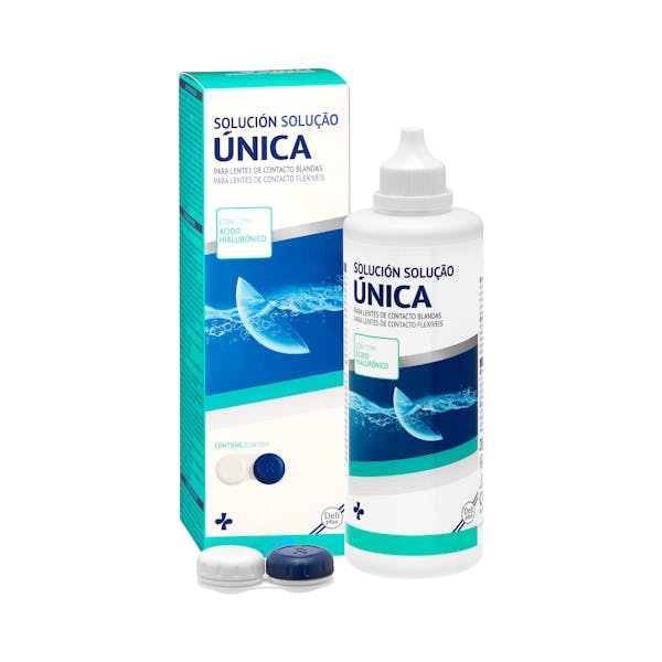 Solución única para lentes de contacto blandas Deliplus con ácido hialurónico